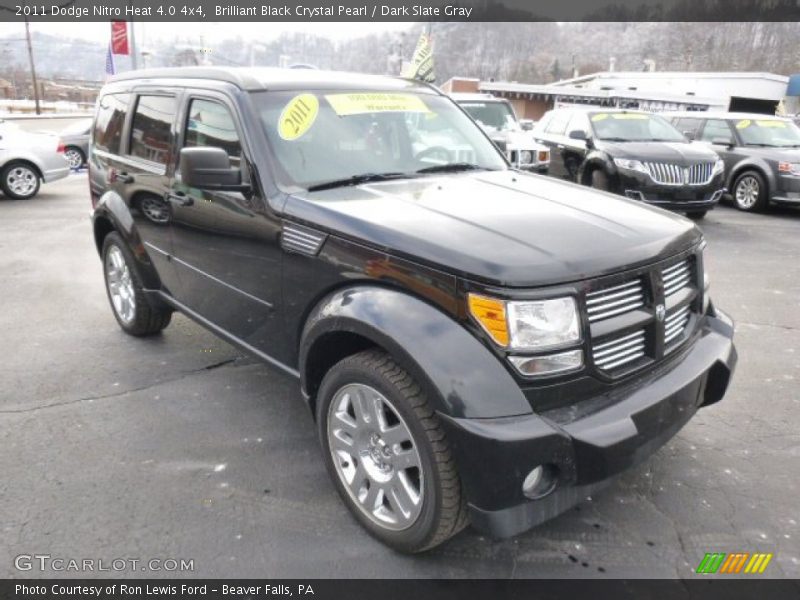 Brilliant Black Crystal Pearl / Dark Slate Gray 2011 Dodge Nitro Heat 4.0 4x4