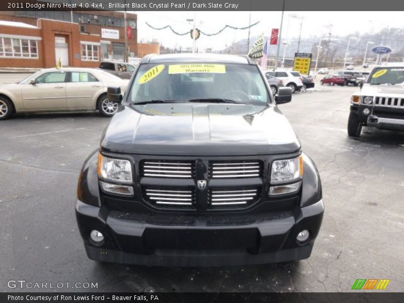Brilliant Black Crystal Pearl / Dark Slate Gray 2011 Dodge Nitro Heat 4.0 4x4