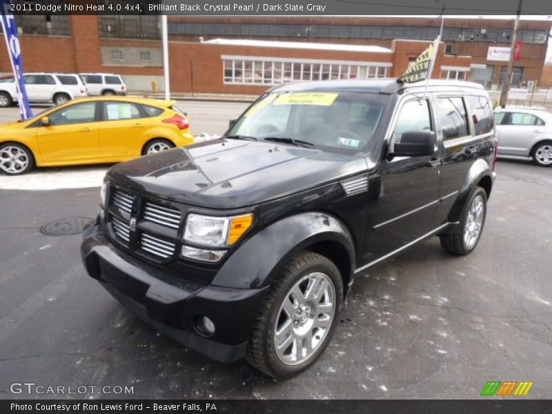 Brilliant Black Crystal Pearl / Dark Slate Gray 2011 Dodge Nitro Heat 4.0 4x4
