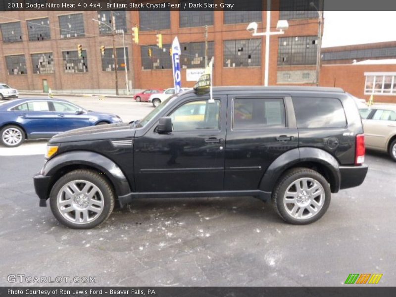 Brilliant Black Crystal Pearl / Dark Slate Gray 2011 Dodge Nitro Heat 4.0 4x4