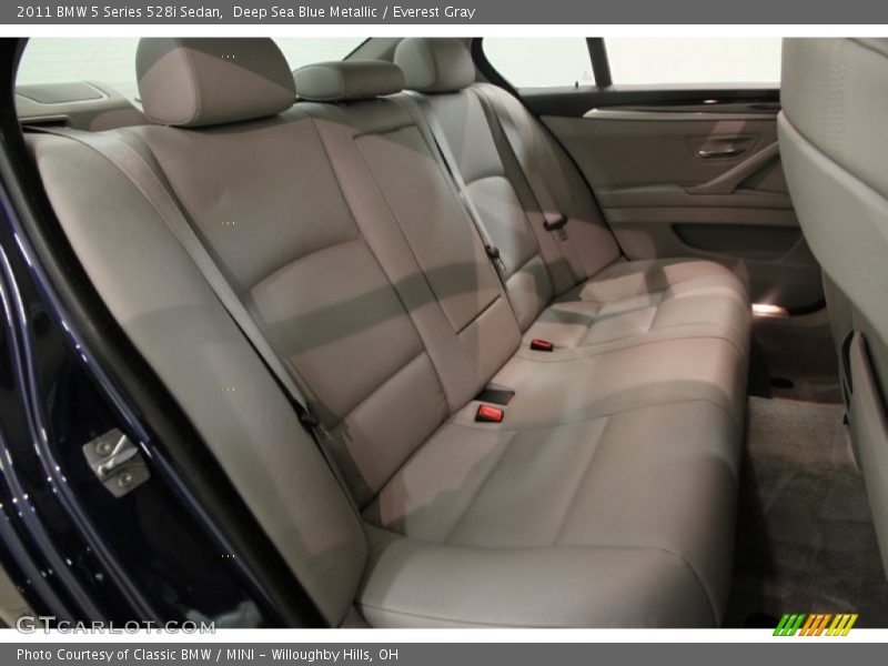 Deep Sea Blue Metallic / Everest Gray 2011 BMW 5 Series 528i Sedan