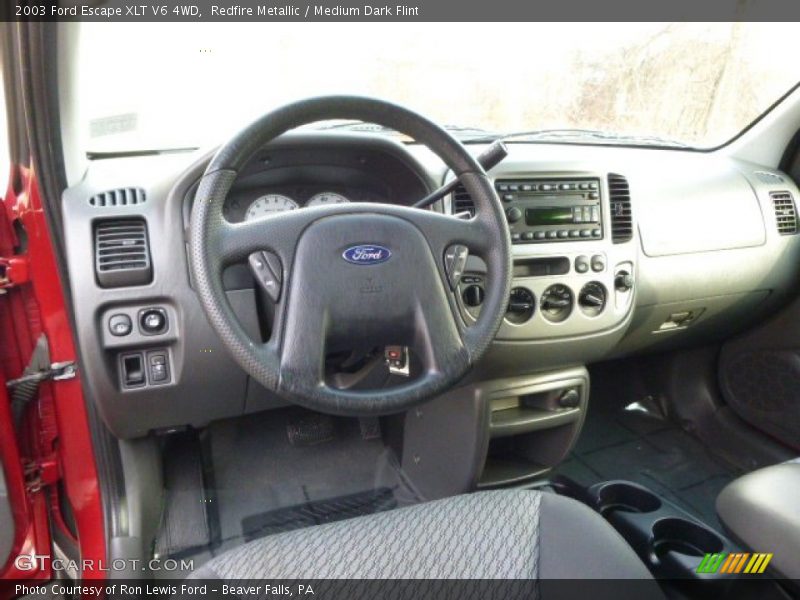 Redfire Metallic / Medium Dark Flint 2003 Ford Escape XLT V6 4WD