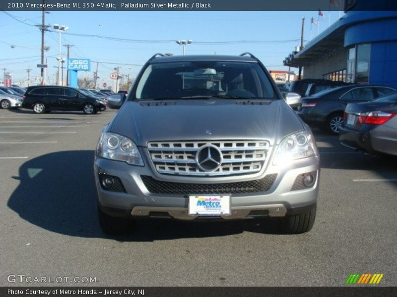 Palladium Silver Metallic / Black 2010 Mercedes-Benz ML 350 4Matic