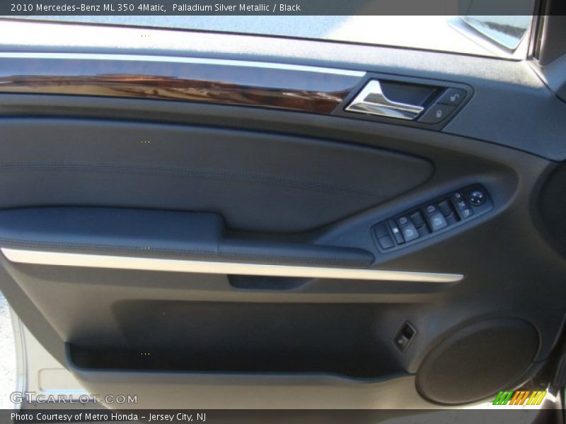Palladium Silver Metallic / Black 2010 Mercedes-Benz ML 350 4Matic