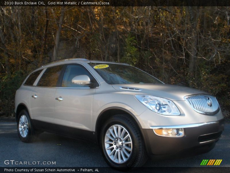 Gold Mist Metallic / Cashmere/Cocoa 2010 Buick Enclave CXL