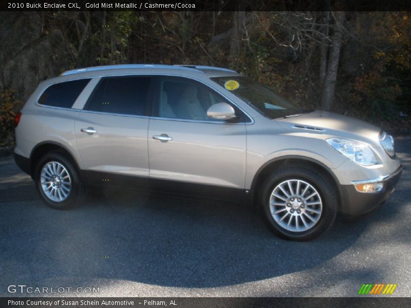 Gold Mist Metallic / Cashmere/Cocoa 2010 Buick Enclave CXL