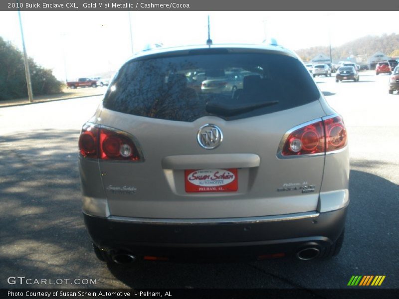 Gold Mist Metallic / Cashmere/Cocoa 2010 Buick Enclave CXL