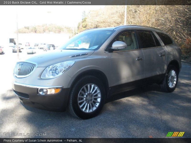 Gold Mist Metallic / Cashmere/Cocoa 2010 Buick Enclave CXL