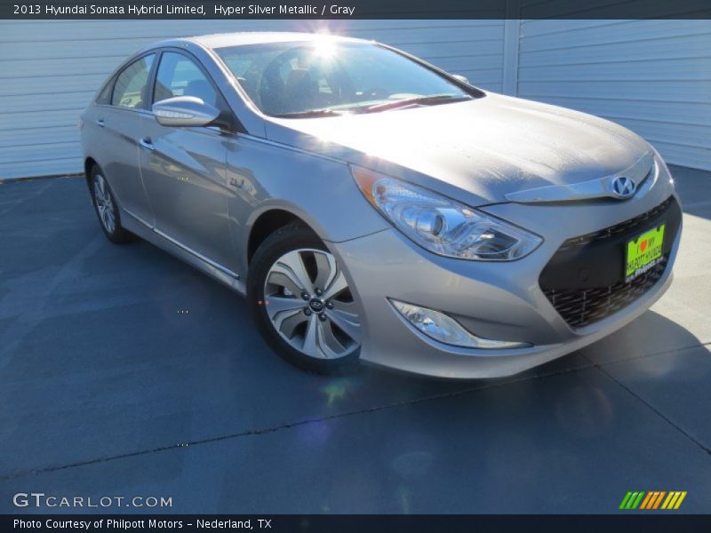 Hyper Silver Metallic / Gray 2013 Hyundai Sonata Hybrid Limited