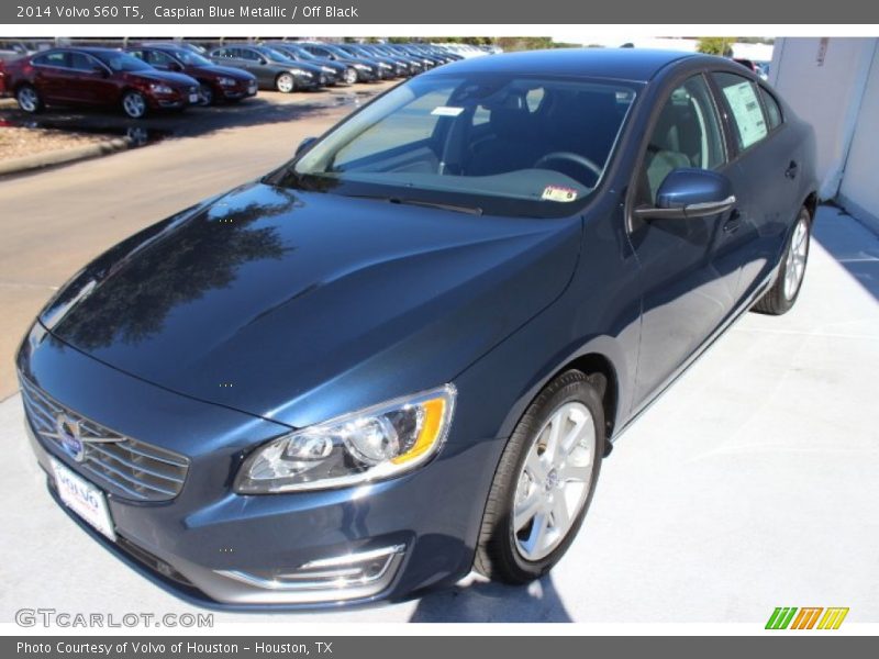 Caspian Blue Metallic / Off Black 2014 Volvo S60 T5