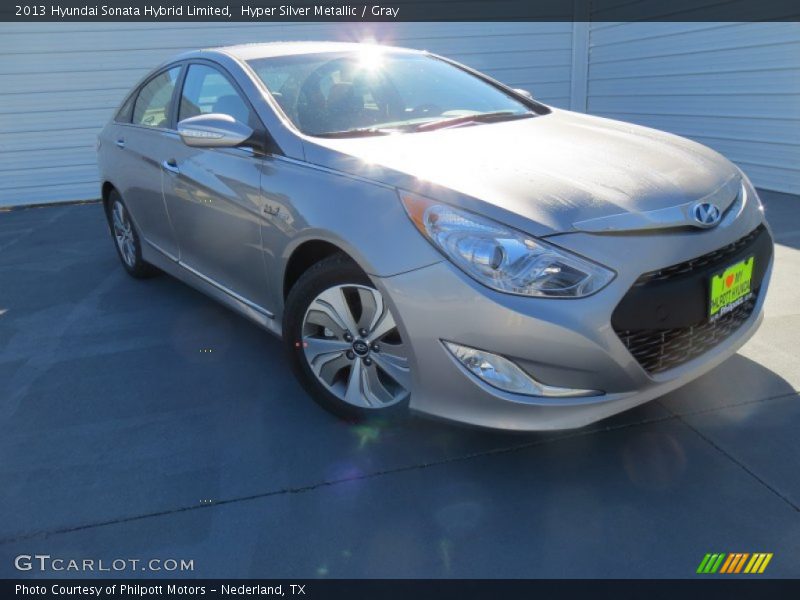 Hyper Silver Metallic / Gray 2013 Hyundai Sonata Hybrid Limited