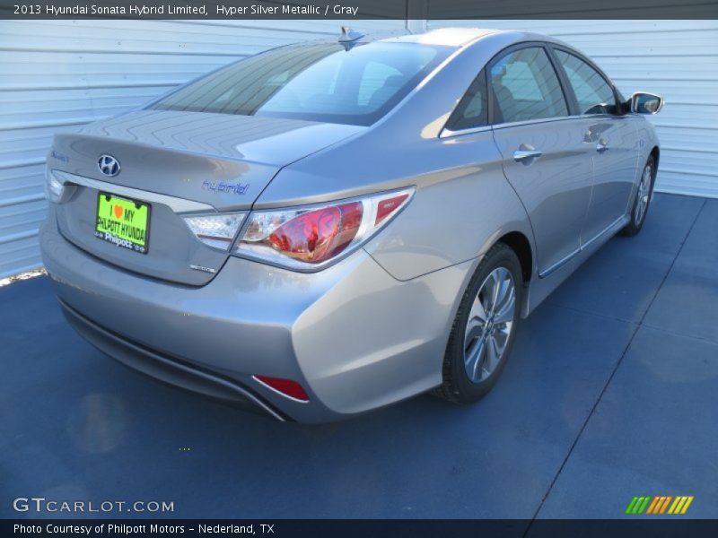 Hyper Silver Metallic / Gray 2013 Hyundai Sonata Hybrid Limited