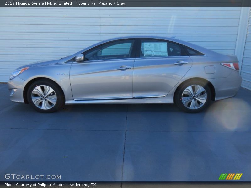 Hyper Silver Metallic / Gray 2013 Hyundai Sonata Hybrid Limited