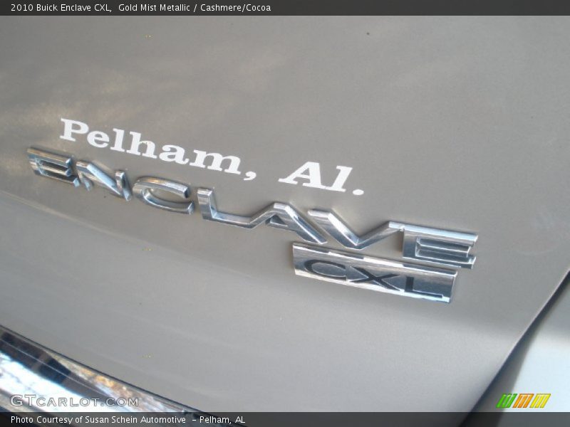 Gold Mist Metallic / Cashmere/Cocoa 2010 Buick Enclave CXL