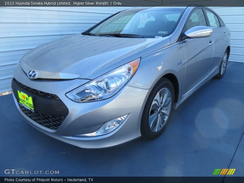 Hyper Silver Metallic / Gray 2013 Hyundai Sonata Hybrid Limited