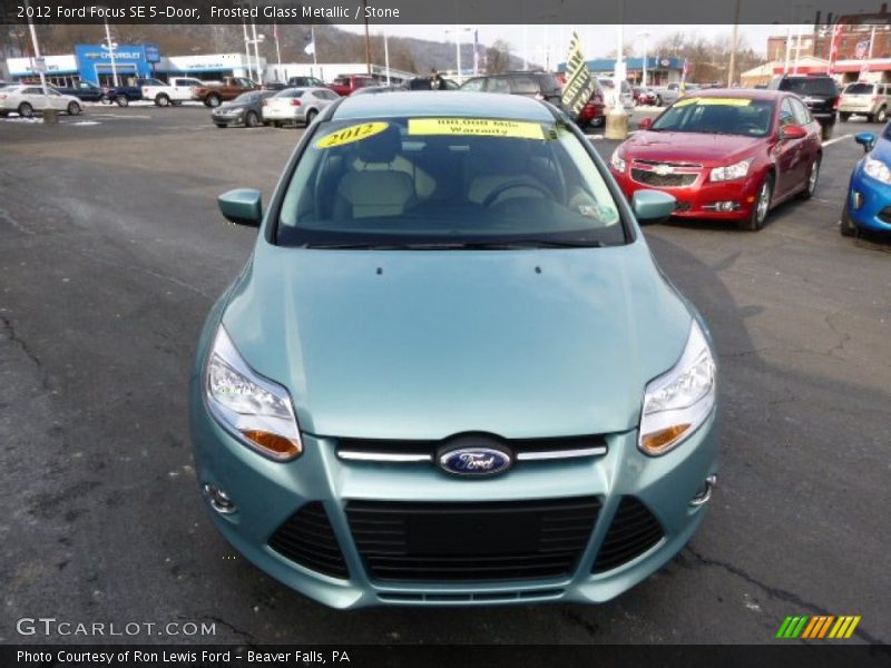 Frosted Glass Metallic / Stone 2012 Ford Focus SE 5-Door