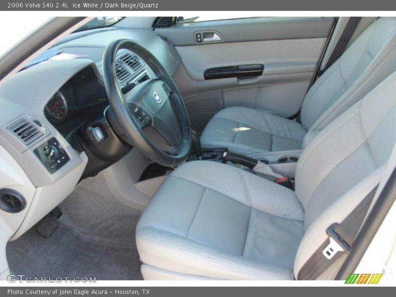 Ice White / Dark Beige/Quartz 2006 Volvo S40 2.4i