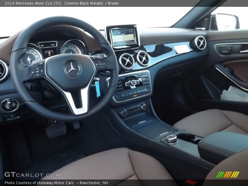Cosmos Black Metallic / Brown 2014 Mercedes-Benz CLA 250