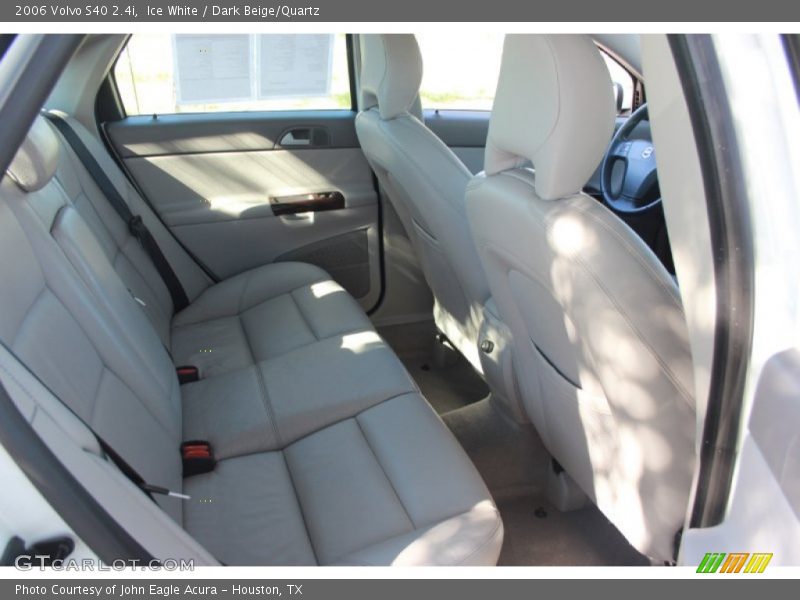 Ice White / Dark Beige/Quartz 2006 Volvo S40 2.4i