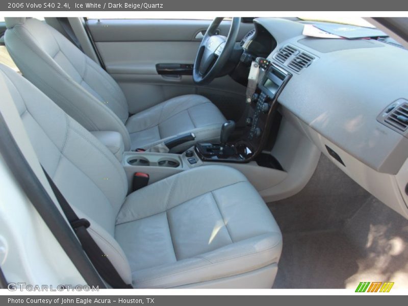 Ice White / Dark Beige/Quartz 2006 Volvo S40 2.4i