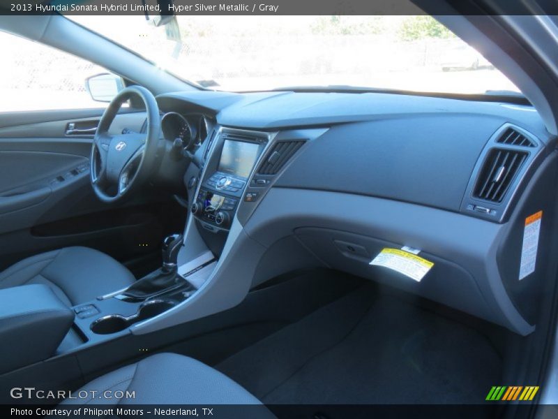 Hyper Silver Metallic / Gray 2013 Hyundai Sonata Hybrid Limited
