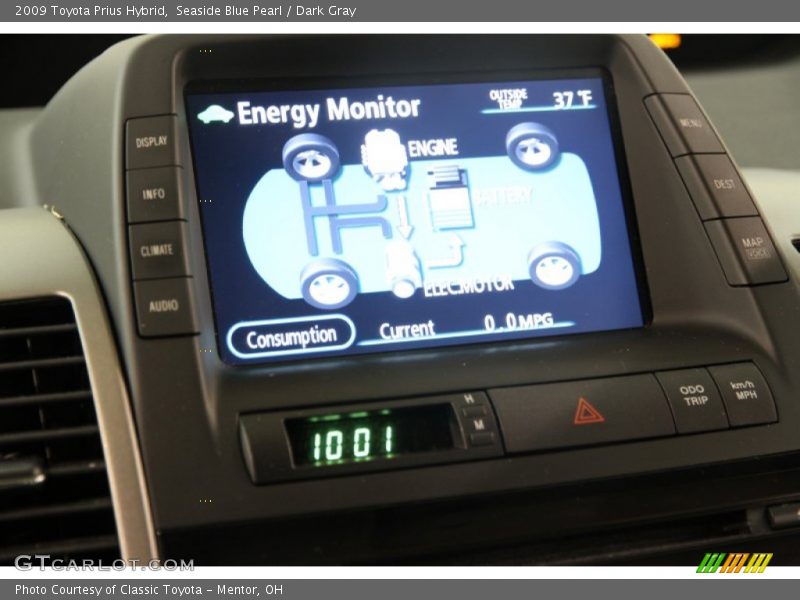 Seaside Blue Pearl / Dark Gray 2009 Toyota Prius Hybrid
