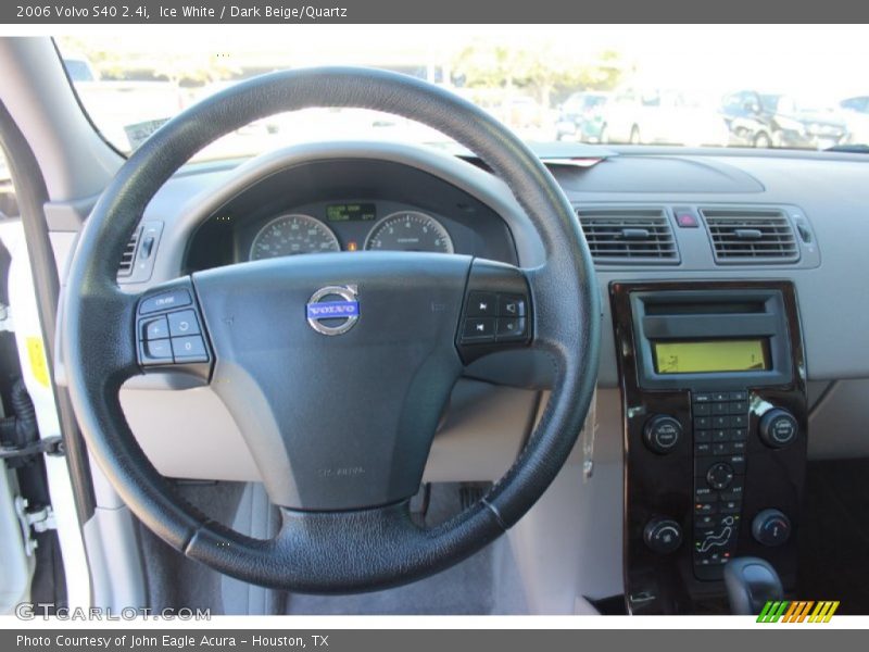 Ice White / Dark Beige/Quartz 2006 Volvo S40 2.4i