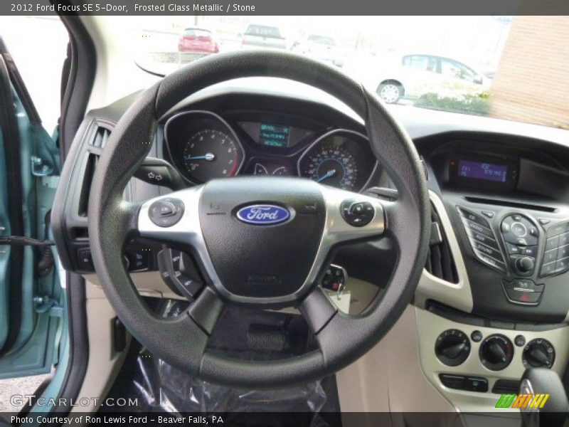 Frosted Glass Metallic / Stone 2012 Ford Focus SE 5-Door