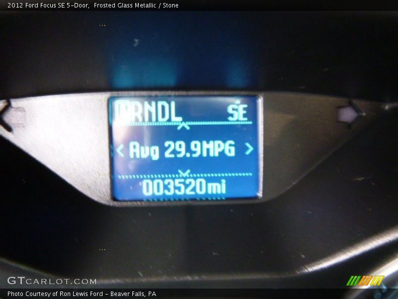 Frosted Glass Metallic / Stone 2012 Ford Focus SE 5-Door
