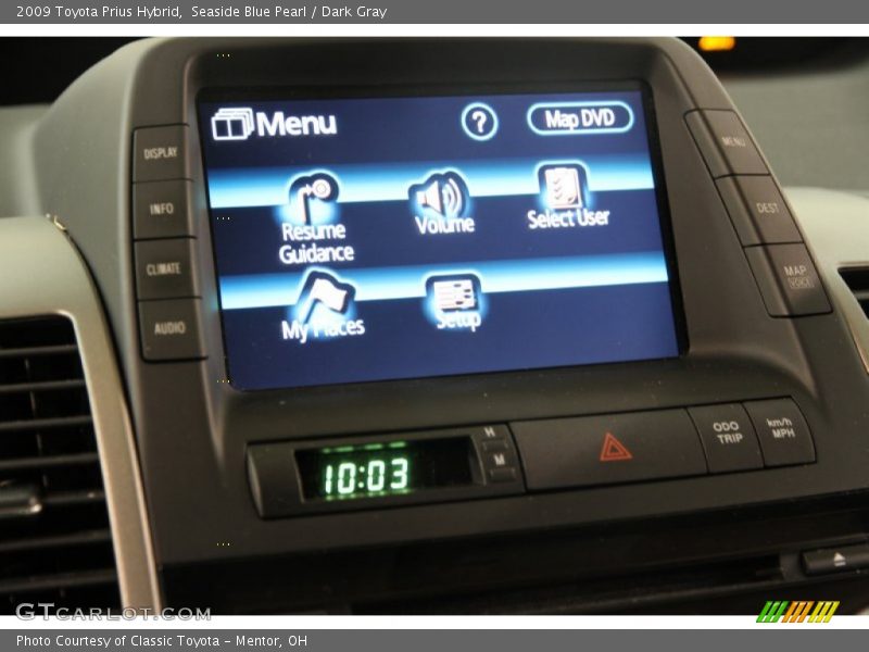 Seaside Blue Pearl / Dark Gray 2009 Toyota Prius Hybrid