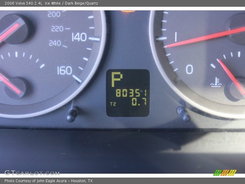 Ice White / Dark Beige/Quartz 2006 Volvo S40 2.4i