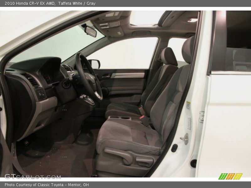 Taffeta White / Gray 2010 Honda CR-V EX AWD