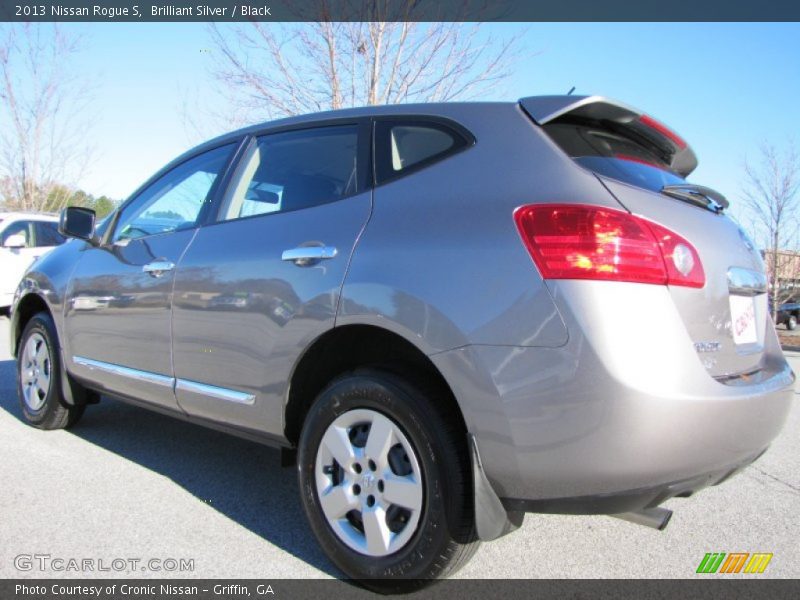 Brilliant Silver / Black 2013 Nissan Rogue S