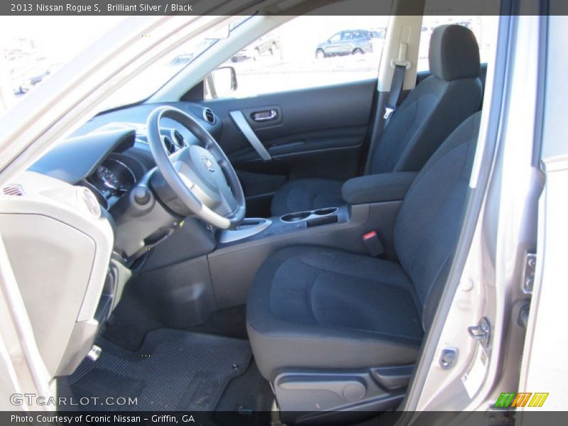 Brilliant Silver / Black 2013 Nissan Rogue S