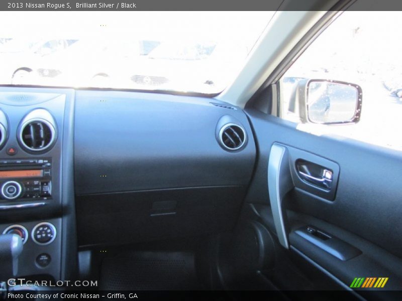 Brilliant Silver / Black 2013 Nissan Rogue S