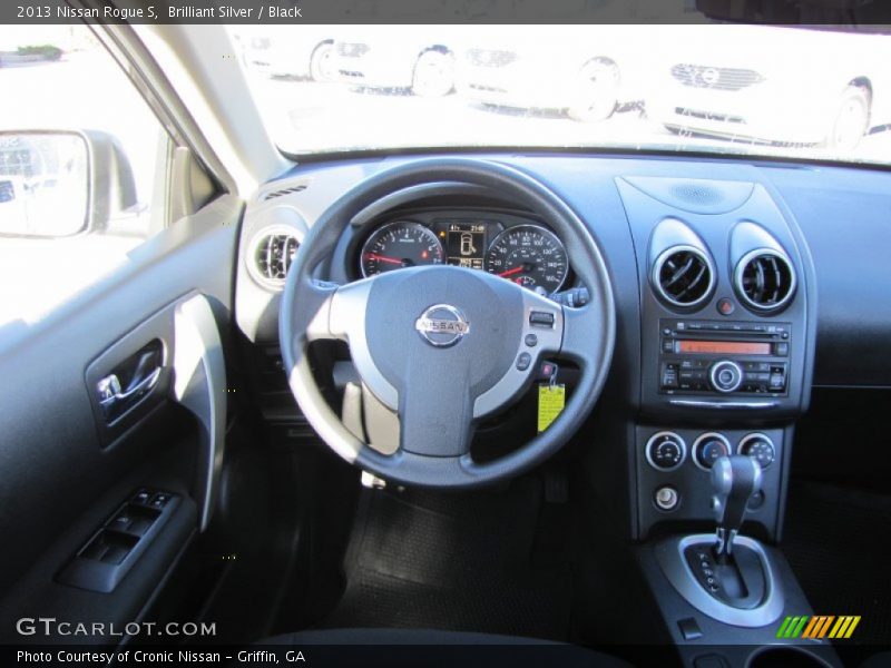 Brilliant Silver / Black 2013 Nissan Rogue S