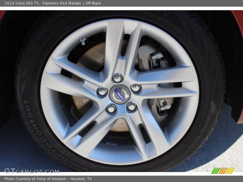 Flamenco Red Metallic / Off Black 2014 Volvo S60 T5