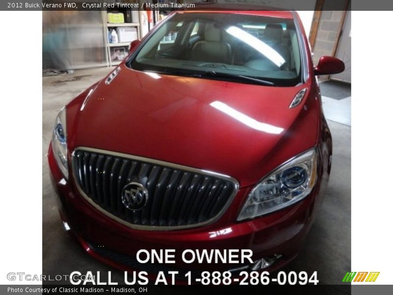 Crystal Red Tintcoat / Medium Titanium 2012 Buick Verano FWD