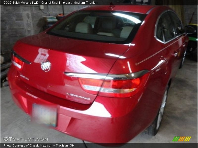 Crystal Red Tintcoat / Medium Titanium 2012 Buick Verano FWD