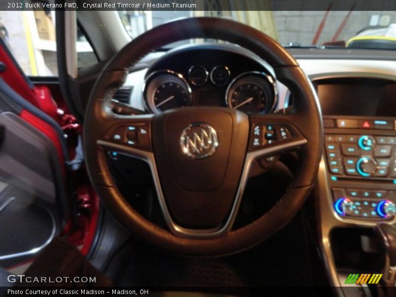 Crystal Red Tintcoat / Medium Titanium 2012 Buick Verano FWD