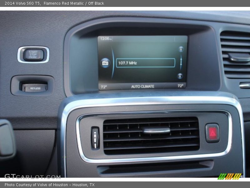 Flamenco Red Metallic / Off Black 2014 Volvo S60 T5
