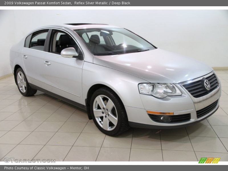 Reflex Silver Metallic / Deep Black 2009 Volkswagen Passat Komfort Sedan