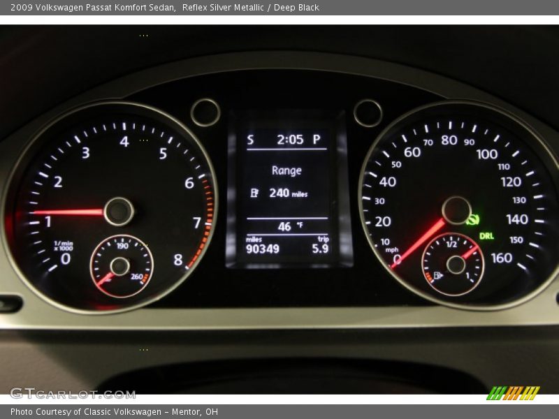  2009 Passat Komfort Sedan Komfort Sedan Gauges