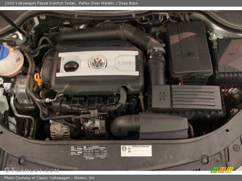 Reflex Silver Metallic / Deep Black 2009 Volkswagen Passat Komfort Sedan