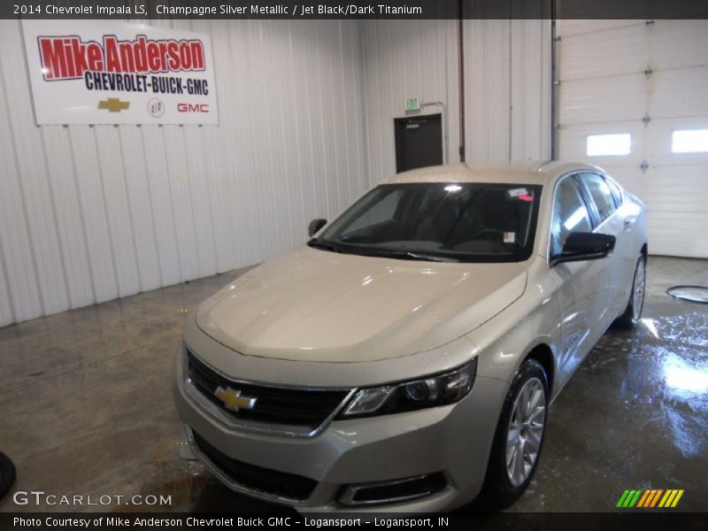 Champagne Silver Metallic / Jet Black/Dark Titanium 2014 Chevrolet Impala LS
