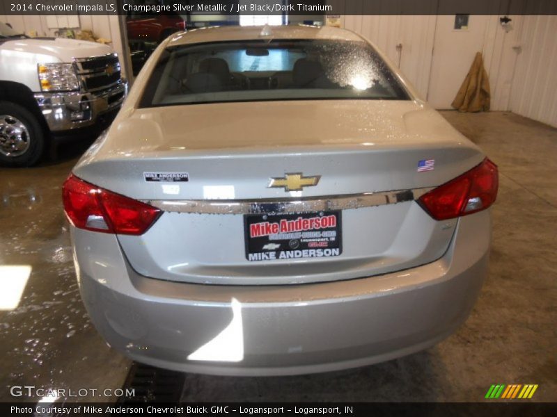 Champagne Silver Metallic / Jet Black/Dark Titanium 2014 Chevrolet Impala LS