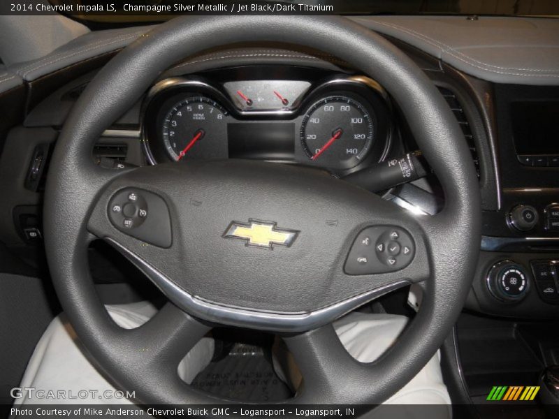 Champagne Silver Metallic / Jet Black/Dark Titanium 2014 Chevrolet Impala LS