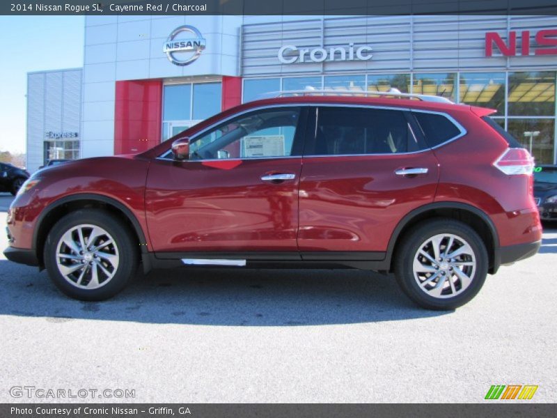 Cayenne Red / Charcoal 2014 Nissan Rogue SL
