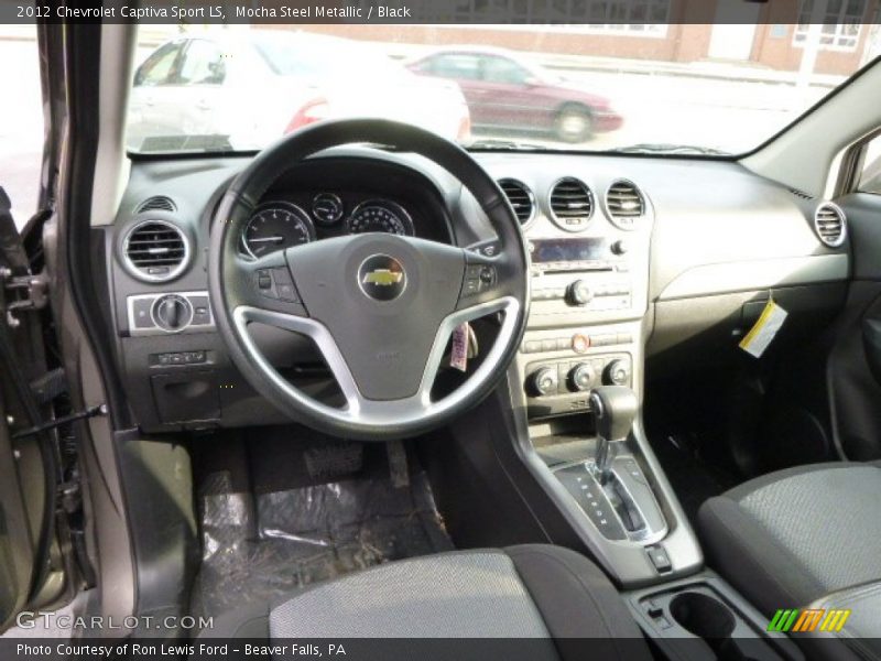 Mocha Steel Metallic / Black 2012 Chevrolet Captiva Sport LS