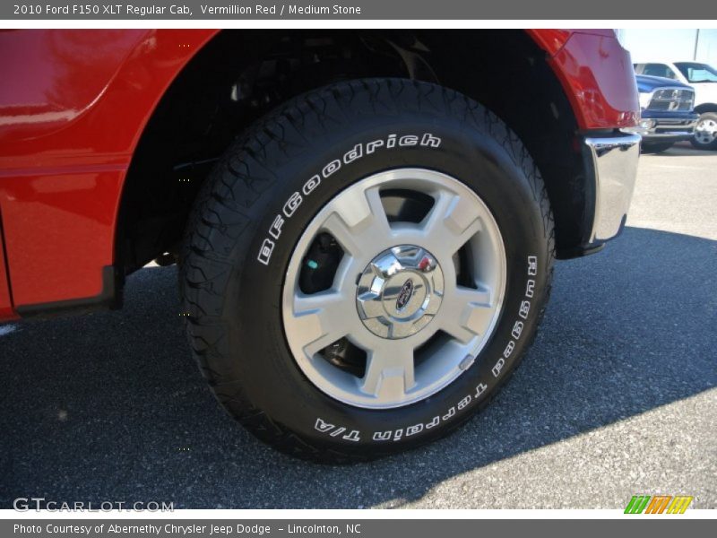 Vermillion Red / Medium Stone 2010 Ford F150 XLT Regular Cab